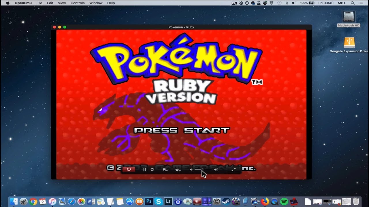 pokemon emulator for mac 10.10.5